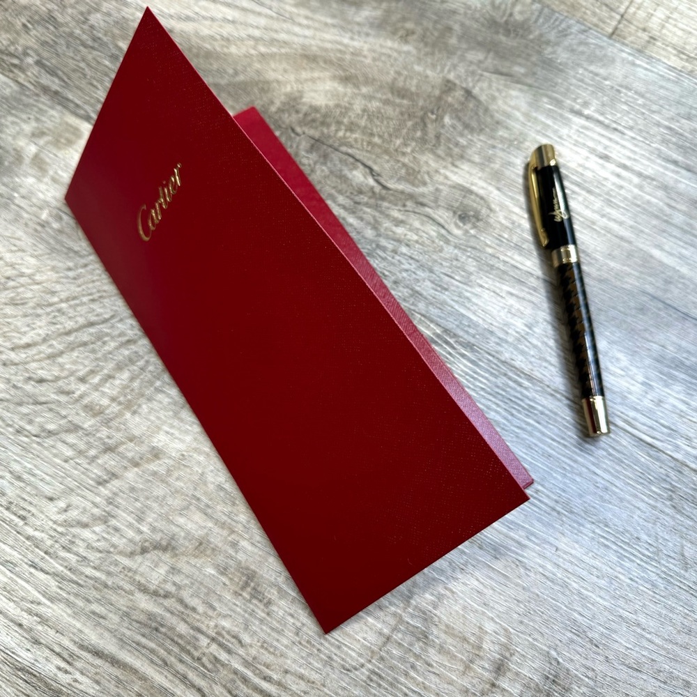 ♦️ Cartier Paper Envelope Holder with Business Card Holder. New ♦️